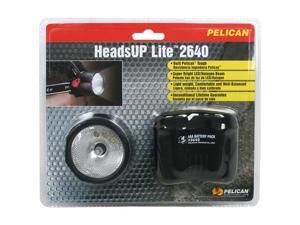 Pelican 2640-030-110 HeadsUp Lite 2640 Flashlight with Energizer Battery, Black