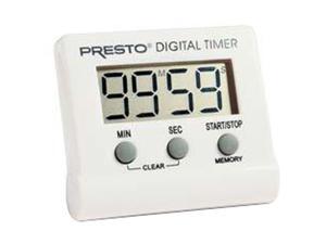PRESTO 04213 Electronic Digital Timer, White PRESTO 04213 Electronic Digital Timer, White