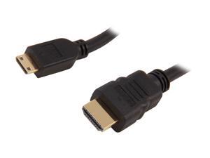 HDM-MINIBB-HSE6BK 6 ft. Black Mini HDMI Gold Plated Connector Cable with Ethernet & Ferrites HDM-MINIBB-HSE6BK 6 ft. Black Mini HDMI Gold Plated Connector Cable with Ethernet & Ferrites
