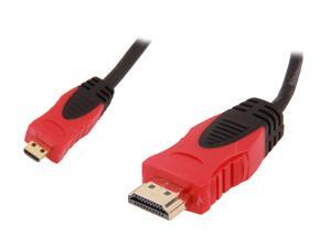 HDM-MICROBB10RBK 10 ft. Black Dual Tone (Red/Black) High Speed micro HDMI to HDMI Cable with Gold Plated Connector HDM-MICROBB10RBK 10 ft. Black Dual Tone (Red/Black) High Speed micro HDMI to HDMI Cable with Gold Plated Connector