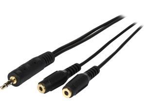Tripp Lite P313-001 12" Mini Stereo 3.5mm Dubbing Cable Y Adapter Male to Female
