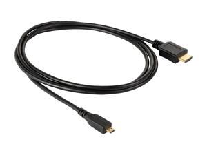 Tripp Lite P570-006-MICRO 6 ft. Black HDMI to Micro HDMI High Speed w/Ethernet Video / Audio cable Male to Male