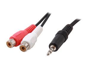 Link Depot AUD-GC-2RCAF 6" 3.55MM STEREO PLUG/TWO RCA JACK Link Depot AUD-GC-2RCAF 6" 3.55MM STEREO PLUG/TWO RCA JACK