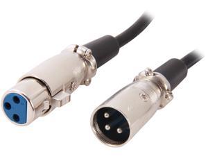 BYTECC Model XLR-50MF 50 ft. 3 pin XLR Male to 3 pin XLR Female Microphone Cable Male to Female - OEM