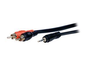 Comprehensive MPS-2PP-6ST 6 ft. 3.5mm Stereo to 2 RCA Cable Male to Male Comprehensive MPS-2PP-6ST 6 ft. 3.5mm Stereo to 2 RCA Cable Male to Male