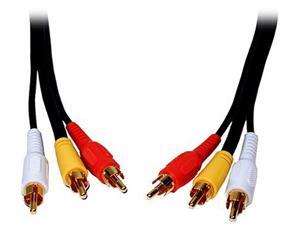 Comprehensive Model 3RCA-3RCA-3ST 3 ft Standard Series General Purpose 3 RCA Video Cable Male to Male Comprehensive Model 3RCA-3RCA-3ST 3 ft Standard Series General Purpose 3 RCA Video Cable Male to Male