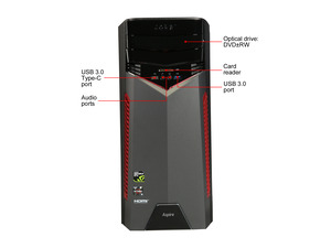 NeweggBusiness - Acer Gaming Desktop Aspire GX-281-UR15 AMD Ryzen