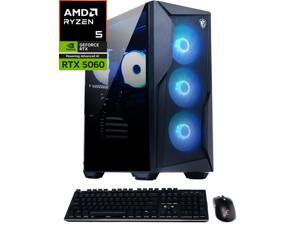 MSI Codex Z2 B8NVL-694US Gaming Desktop PC, AMD Ryzen 5 8400F 6-Core, GeForce RTX 5060 8GB GDDR7, 16GB DDR5, 1TB NVMe Gen4 SSD, Wi-Fi 6E, Windows 11 Home