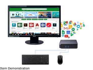 ASUS Celeron Chromebox w/ 24" FHD Monitor Essential Desktop with Chrome OS Keyboard Mouse for Homeschooling ASUS Celeron Chromebox w/ 24" FHD Monitor Essential Desktop with Chrome OS Keyboard Mouse for Homeschooling