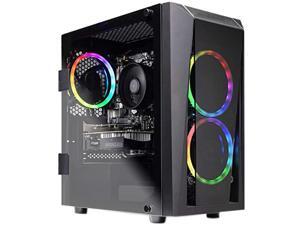 Skytech Blaze 2.0 Series Gaming Computer PC Desktop - AMD RYZEN 5 2600 6-Core 3.4 GHz, GTX 1650, 500GB SSD, 8GB DDR4 3000,RGB Fans, AC WiFi, Windows 10 Home 64-Bit, Black (Refurbished) Skytech Blaze 2.0 Series Gaming Computer PC Desktop - AMD RYZEN 5 2600 6-Core 3.4 GHz, GTX 1650, 500GB SSD, 8GB DDR4 3000,RGB Fans, AC WiFi, Windows 10 Home 64-Bit, Black (Refurbished)