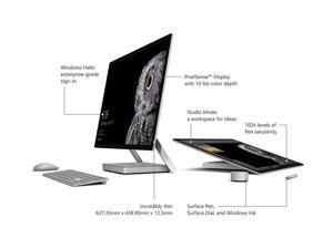 Microsoft All-in-One Computer Surface Studio 45U-00001 Intel Core i7 6th Gen 6820HQ (2.70 GHz) 32 GB DDR4 2 TB HDD 28" Touchscreen Windows 10 Pro 64-bit Microsoft All-in-One Computer Surface Studio 45U-00001 Intel Core i7 6th Gen 6820HQ (2.70 GHz) 32 GB DDR4 2 TB HDD 28" Touchscreen Windows 10 Pro 64-bit