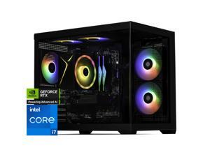 STORMCRAFT Gaming PC SIRIUS AMD Ryzen 7 7700 AMD Radeon RX 9060 XT 16GB - AI Powered 32GB (16Gx2) DDR5 RGB 6000MHz 2TB NVMe SSD 650W PSU Windows 11 Home – SI77000CC-96BN1
