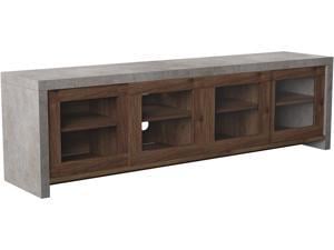 Furniture of America Gare Industrial Wood 70.86-Inch TV Stand in Walnut