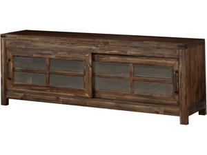 Furniture of America Otha Rustic Wood 72-inch TV Stand in Dark Walnut