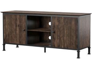 Furniture of America Ronda Industrial Wood 60-inch TV Stand in Weathered Oak