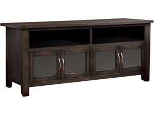 Furniture of America Madeline Transitional Solid Wood 72-inch TV Stand in Gray