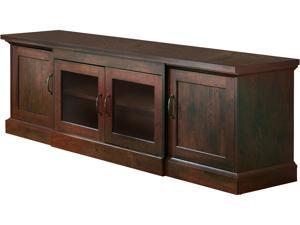 Furniture of America YNJ-1451-6 Vintage Walnut Margot 68.5-Inch Wood TV Stand
