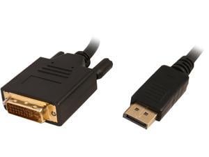 DisplayPort to DVI Cable 6 ft. 2-Pack, DisplayPort (DP) to DVI-D Male to Male Adapter Cable 1080P Compatible with PC, Laptop, HDTV, Projector, Monitor, More - Gold-Plated