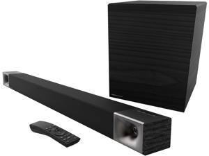 Queen.Y Slim Wall Mountable Soundbar,USB Game Driver Speaker Soundbar Subwoofer Loudspeaker Black For PS4 Laptop PC