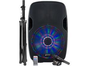 Gemini AS-15BLU-LT-PK 15" Multi-LED Bluetooth Speaker System Gemini AS-15BLU-LT-PK 15" Multi-LED Bluetooth Speaker System