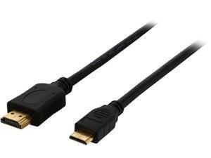 Rosewill MINIHMEHMMM6BK 6 ft. Mini HDMI(Type C) to HDMI (Type A) Male 32AWG High Speed HDMI w/ Ethernet Cable, M-M - 1080P Rosewill MINIHMEHMMM6BK 6 ft. Mini HDMI(Type C) to HDMI (Type A) Male 32AWG High Speed HDMI w/ Ethernet Cable, M-M - 1080P