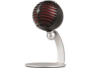 Shure MV5-DIG Home Studio Microphone (Black with Red Foam) for Recording Vocals, Instruments and Podcasts