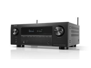 Denon - AVR-X2800H 95W 7 Ch Bluetooth Capable HDR Compatible with HEOS and Dolby Atmos 8K Ultra HD AV Home Theater Receiver - Black