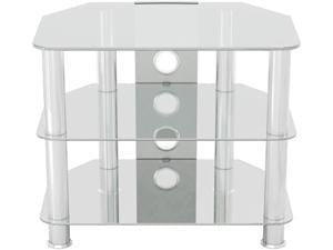 AVF SDC600CMCC-A up to 32" Classic - Corner Glass TV Stand with Cable Management