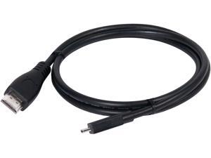 Club3D CAC-1351 3.28 ft. Black Micro HDMI male to HDMI male HDMI Cable Male to Male Club3D CAC-1351 3.28 ft. Black Micro HDMI male to HDMI male HDMI Cable Male to Male