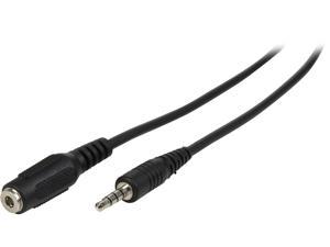 Tripp Lite P318-006-MF 6 ft. 3.5mm Mini Stereo Audio 4 Position Headset Ext Cable Male to Female