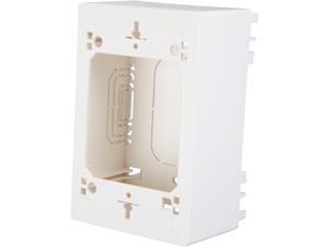 Tripp Lite Single-Gang Surface-Mount Junction Box, Wallplate, White (N080-SMB1-WH)