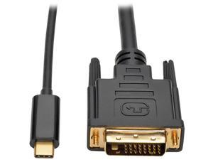 Tripp Lite USB C to DVI Adapter Converter Cable 1080p Type C to DVI 6ft (U444-006-D)