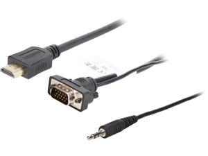 Tripp Lite HDMI to VGA Adapter Converter Cable Active + 3.5mm M/M 1080p 3 ft. (P566-003-VGA-A)