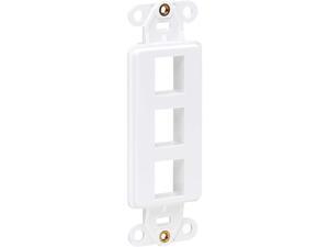 Tripp Lite N042D-003V-WH Center Plate Insert, Decora Style - Vertical, 3 Ports