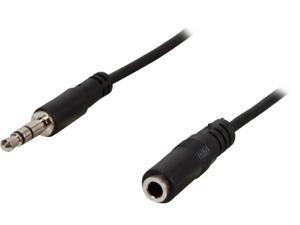 StarTech.com MU2MMFS 6.6 ft. 3.5 mm Mini-Jack (3 Position) to 3.5 mm Mini-Jack (3 Position) Cable Black Male to Female