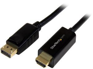 StarTech.com DP2HDMM5MB 16 ft. Black 1 x DisplayPort male to 1 x HDMI 19pin male DisplayPort to HDMI Converter Cable - 4K Male to Male StarTech.com DP2HDMM5MB 16 ft. Black 1 x DisplayPort male to 1 x HDMI 19pin male DisplayPort to HDMI Converter Cable - 4K Male to Male