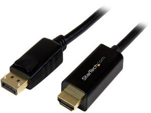 StarTech.com DP2HDMM3MB DisplayPort to HDMI Adapter Cable - 3 m (10 ft.) - DP to HDMI Adapter with Built-in Cable - (M / M) Ultra HD 4K 30 Hz StarTech.com DP2HDMM3MB DisplayPort to HDMI Adapter Cable - 3 m (10 ft.) - DP to HDMI Adapter with Built-in Cable - (M / M) Ultra HD 4K 30 Hz