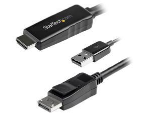 StarTech.com HD2DPMM2M 2m (6.6 ft.) HDMI to DisplayPort Adapter Cable with USB Power - 4K 30Hz Active HDMI 1.4 to DP 1.2 Converter (HD2DPMM2M) StarTech.com HD2DPMM2M 2m (6.6 ft.) HDMI to DisplayPort Adapter Cable with USB Power - 4K 30Hz Active HDMI 1.4 to DP 1.2 Converter (HD2DPMM2M)