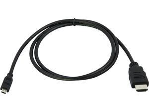 ProHT 08231 6 ft. Black Standard HDMI to Micro HDMI Cable Male to Male
