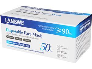 LANSWE Disposable Face Mask - 10 pcs per Pack and 50 pcs per Box LANSWE Disposable Face Mask - 10 pcs per Pack and 50 pcs per Box