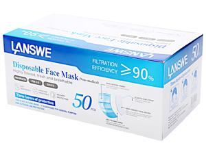 LANSWE Disposable Face Mask - 50 pcs per Box LANSWE Disposable Face Mask - 50 pcs per Box