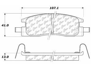 C-TEK BY CENTRIC 102.03980 CTEK METALLIC BRAKE PADS C-TEK BY CENTRIC 102.03980 CTEK METALLIC BRAKE PADS