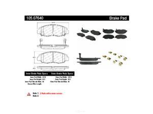 CENTRIC PARTS 105.07640 Ceramic Pads W/Hrdwr CENTRIC PARTS 105.07640 Ceramic Pads W/Hrdwr