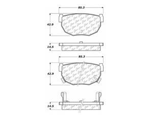 CENTRIC PARTS 103.02720 Ceramic Pads CENTRIC PARTS 103.02720 Ceramic Pads