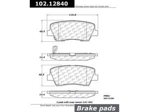 CENTRIC PARTS 102.12840 Metallic Pads CENTRIC PARTS 102.12840 Metallic Pads