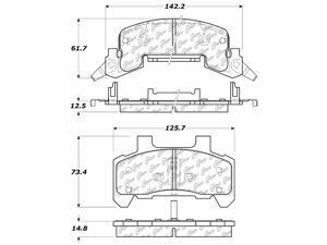 C-TEK BY CENTRIC 102.02890 CTEK METALLIC BRAKE PADS C-TEK BY CENTRIC 102.02890 CTEK METALLIC BRAKE PADS