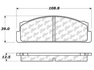 C-TEK BY CENTRIC 102.00540 CTEK METALLIC BRAKE PADS C-TEK BY CENTRIC 102.00540 CTEK METALLIC BRAKE PADS
