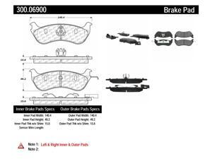 CENTRIC PARTS 300.06900 Metallic Brake Pads CENTRIC PARTS 300.06900 Metallic Brake Pads