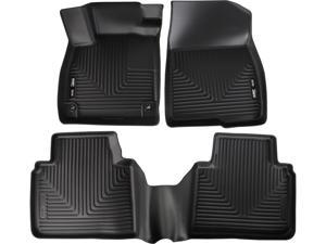 Husky Liners NUT-95741 For 2018 Honda Accord Front And Second Rows Weatherbeater Series Floor Liners