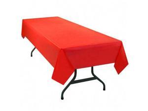 Table Set Rectangular Table Cover, Heavyweight Plastic, 54 x 108, Red, 6/Pack Table Set Rectangular Table Cover, Heavyweight Plastic, 54 x 108, Red, 6/Pack